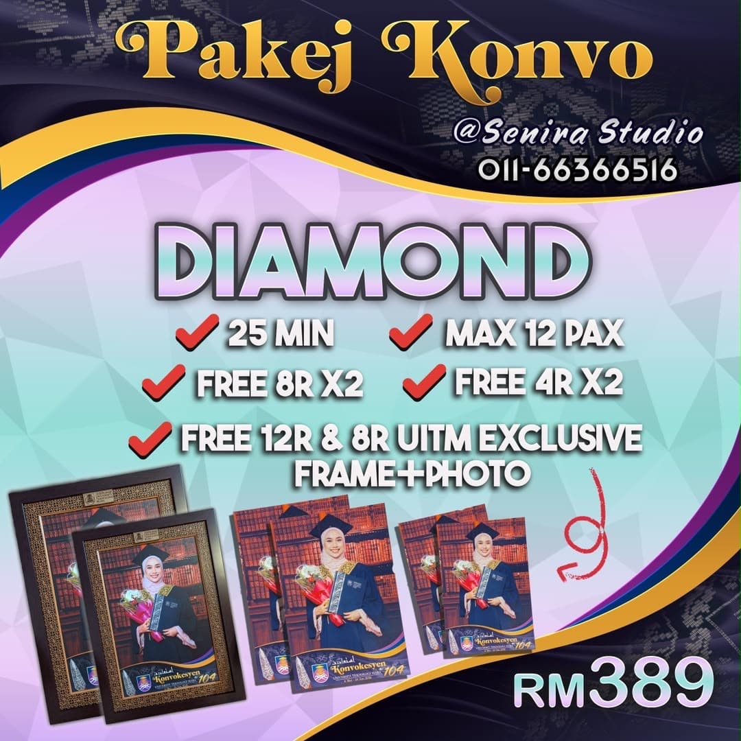 Contoh gambar dan bingkai pakej DIAMOND
